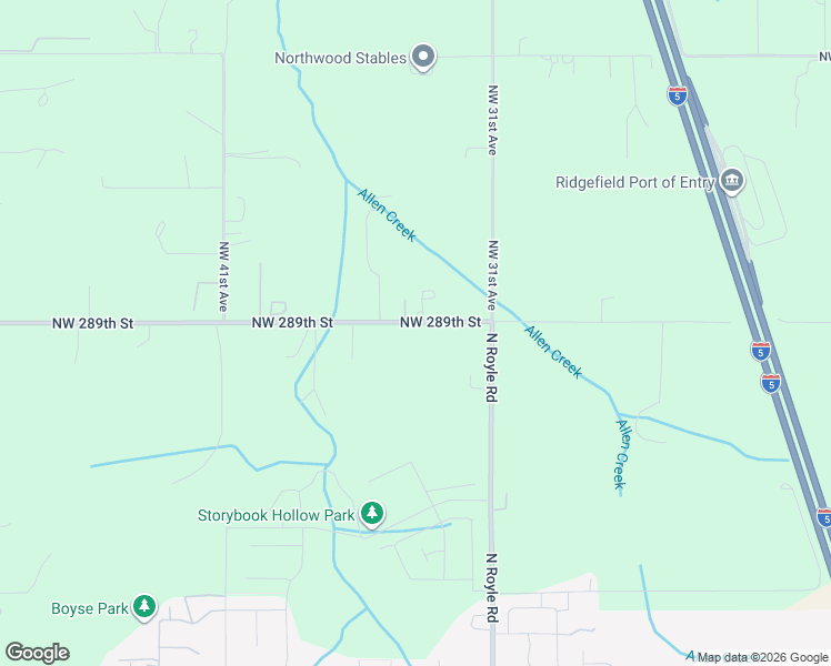 map of restaurants, bars, coffee shops, grocery stores, and more near 3319 Northwest 289th Street in Ridgefield