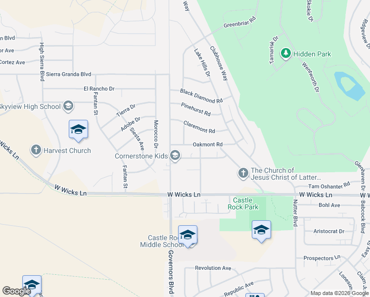 map of restaurants, bars, coffee shops, grocery stores, and more near 722 Pebble Beach Road in Billings