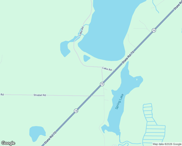 map of restaurants, bars, coffee shops, grocery stores, and more near N5420 Lake Road in Stone Lake