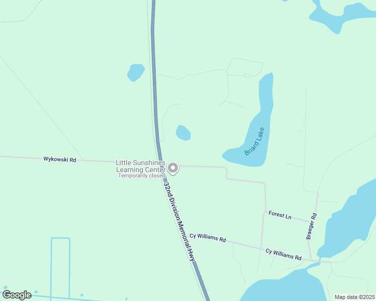 map of restaurants, bars, coffee shops, grocery stores, and more near 7630 U.S. 45 in Three Lakes