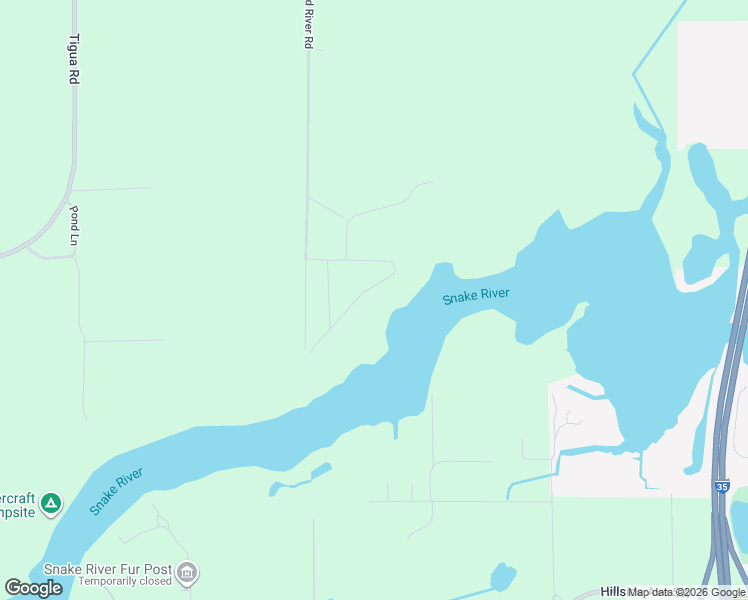 map of restaurants, bars, coffee shops, grocery stores, and more near 15564 Estate Circle in Pine City