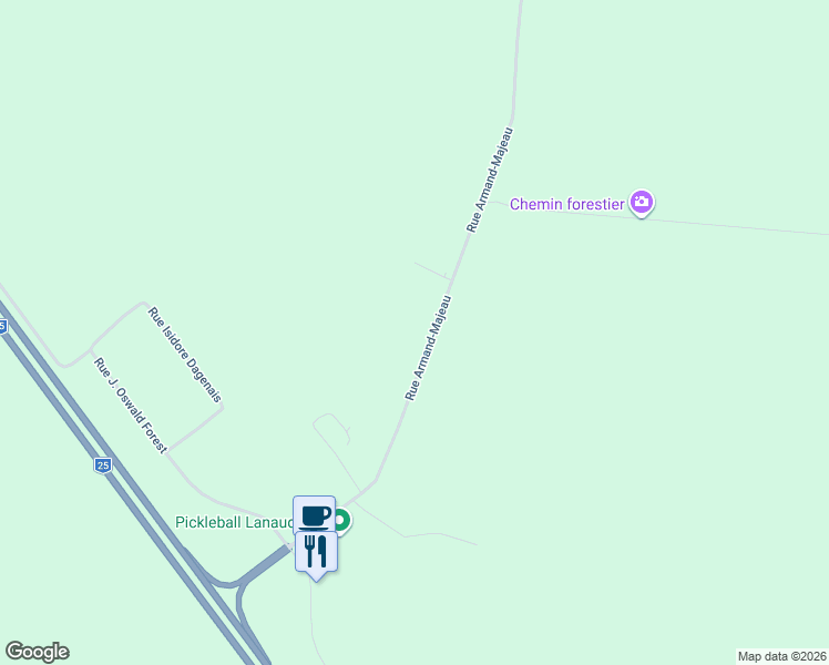 map of restaurants, bars, coffee shops, grocery stores, and more near 222 Rue Armand-Majeau in Saint-Roch-de-l'Achigan