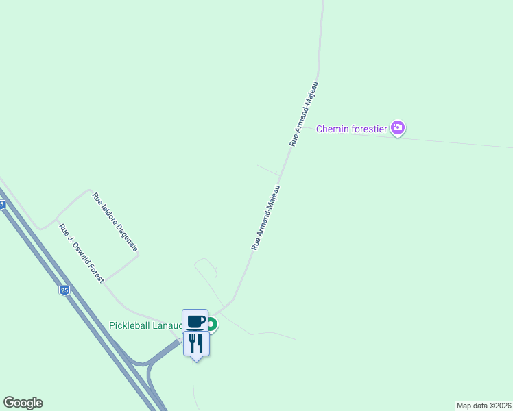 map of restaurants, bars, coffee shops, grocery stores, and more near 222 Rue Armand-Majeau in Saint-Roch-de-l'Achigan