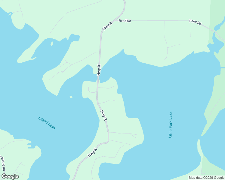 map of restaurants, bars, coffee shops, grocery stores, and more near 7644 Highway X in Three Lakes