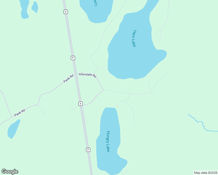 map of restaurants, bars, coffee shops, grocery stores, and more near 15428 Allendale Road in Stone Lake