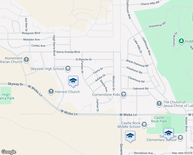 map of restaurants, bars, coffee shops, grocery stores, and more near 952 Siesta Circle in Billings