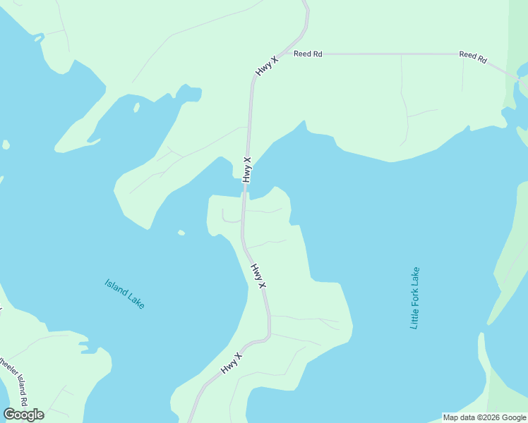 map of restaurants, bars, coffee shops, grocery stores, and more near 7644 Highway X in Three Lakes