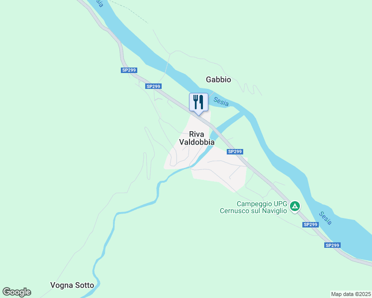 map of restaurants, bars, coffee shops, grocery stores, and more near 5 Via Degli Alpini in Riva Valdobbia