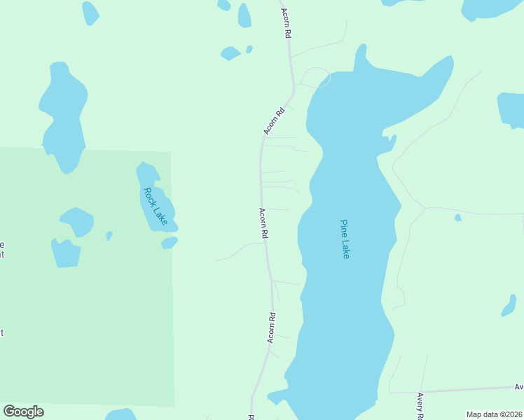 map of restaurants, bars, coffee shops, grocery stores, and more near 4991 Acorn Road in Burtrum