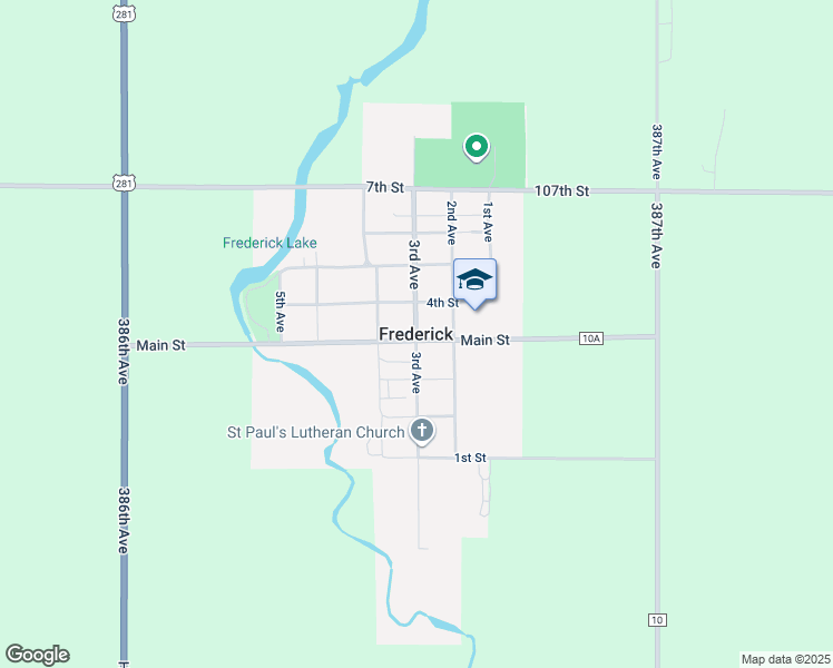 map of restaurants, bars, coffee shops, grocery stores, and more near in Frederick