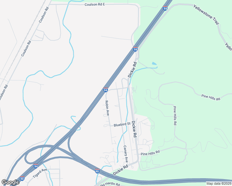 map of restaurants, bars, coffee shops, grocery stores, and more near 1928 Canary Avenue in Billings
