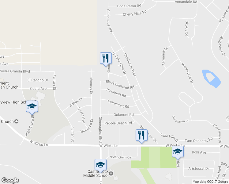 map of restaurants, bars, coffee shops, grocery stores, and more near 647 Pinehurst Road in Billings