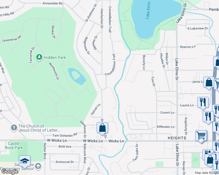 map of restaurants, bars, coffee shops, grocery stores, and more near 1860 Venus Circle in Billings