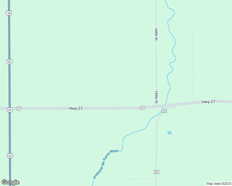 map of restaurants, bars, coffee shops, grocery stores, and more near 15268 Minnesota 27 in Hoffman