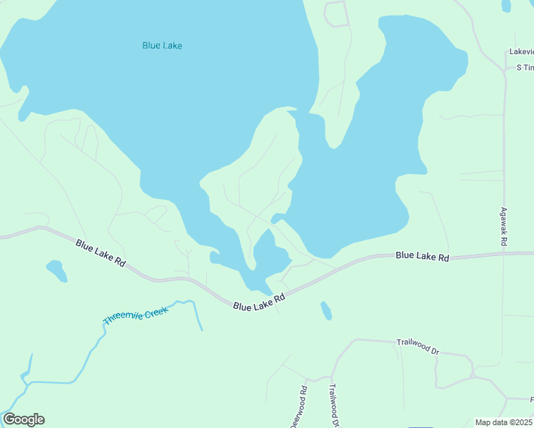 map of restaurants, bars, coffee shops, grocery stores, and more near 7634 Blue Lake Island Road in Minocqua