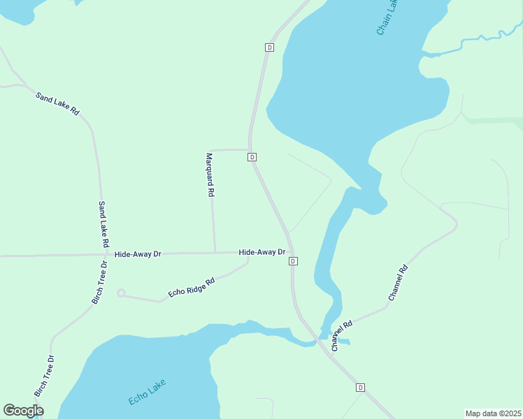 map of restaurants, bars, coffee shops, grocery stores, and more near 4770 Hide-Away Drive in Eagle River