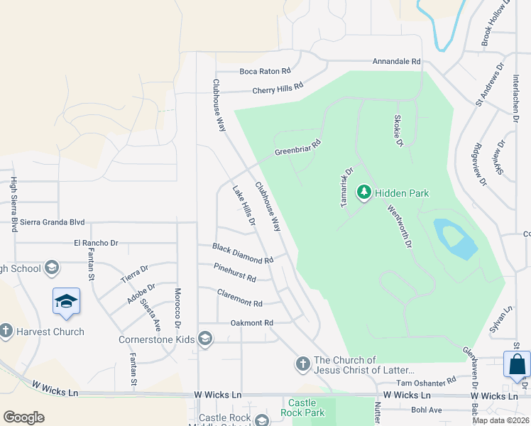 map of restaurants, bars, coffee shops, grocery stores, and more near 2016 Clubhouse Way in Billings