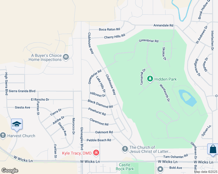 map of restaurants, bars, coffee shops, grocery stores, and more near 2016 Clubhouse Way in Billings