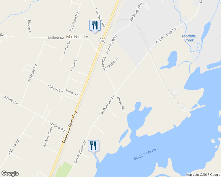 map of restaurants, bars, coffee shops, grocery stores, and more near 35530 Millard Road in Warren