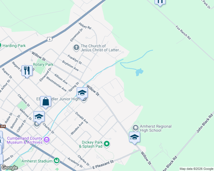 map of restaurants, bars, coffee shops, grocery stores, and more near 9 Webster Street in Amherst