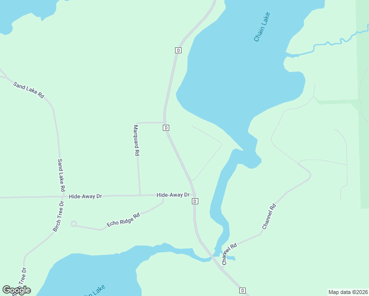 map of restaurants, bars, coffee shops, grocery stores, and more near 7640 County Highway D in Eagle River