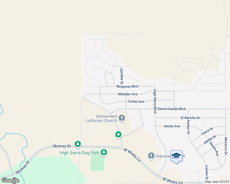 map of restaurants, bars, coffee shops, grocery stores, and more near 1329 Matador Avenue in Billings