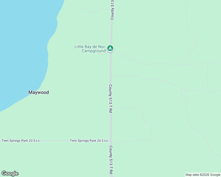 map of restaurants, bars, coffee shops, grocery stores, and more near 8058 County 513 T Road in Rapid River