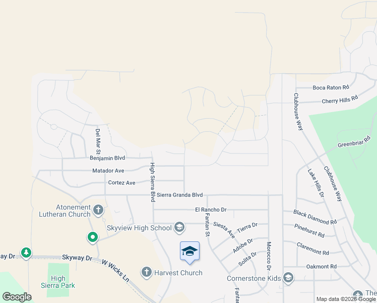map of restaurants, bars, coffee shops, grocery stores, and more near 2115 Vesca Way in Billings