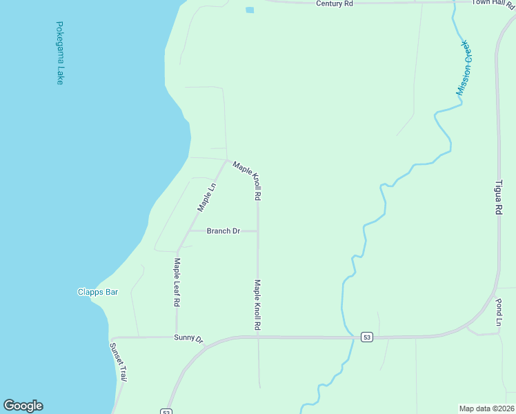 map of restaurants, bars, coffee shops, grocery stores, and more near Maple Knoll Road in Pine City