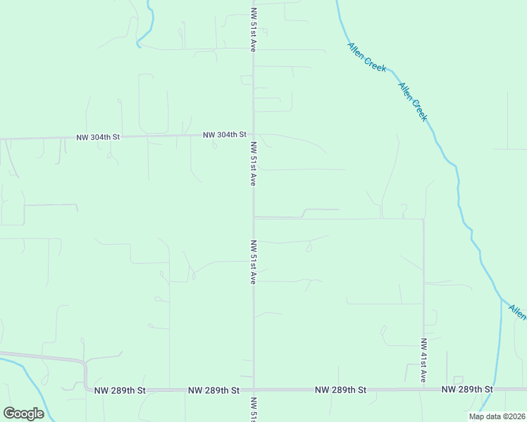 map of restaurants, bars, coffee shops, grocery stores, and more near 29909 Northwest 51st Avenue in Ridgefield