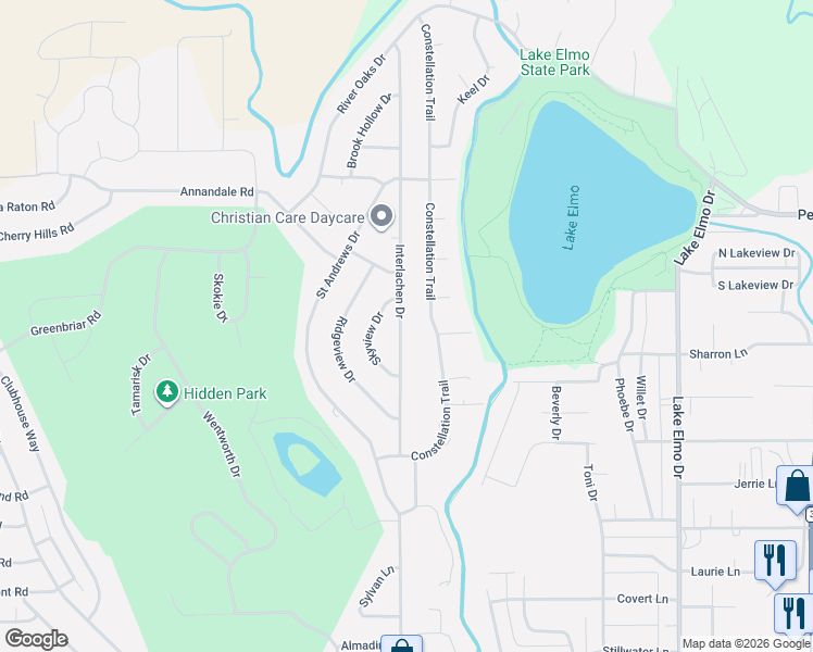 map of restaurants, bars, coffee shops, grocery stores, and more near 2178-2202 Interlachen Dr in Billings