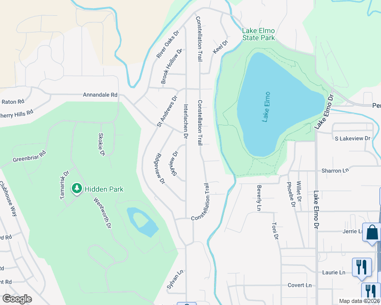 map of restaurants, bars, coffee shops, grocery stores, and more near 2178-2202 Interlachen Dr in Billings