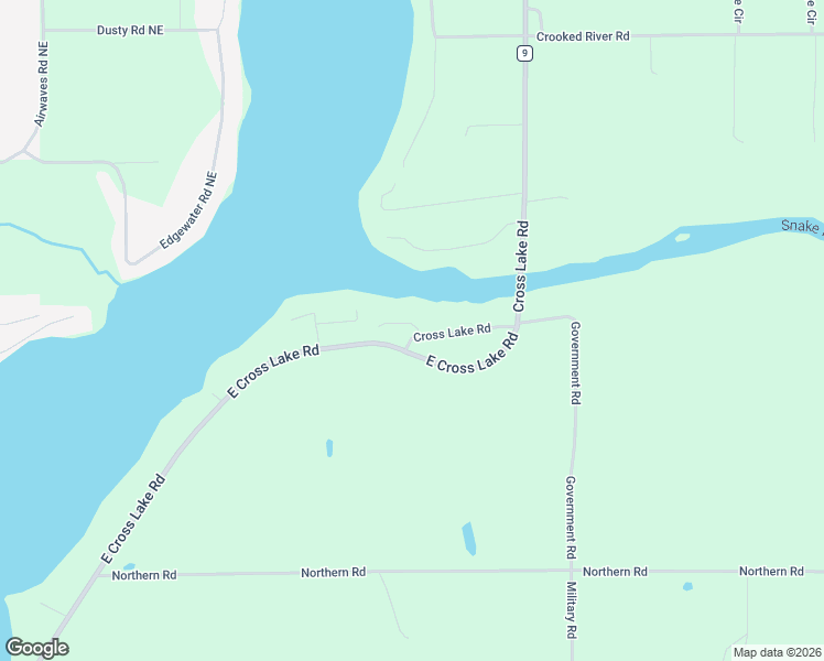map of restaurants, bars, coffee shops, grocery stores, and more near 21036 Cross Lake Trail in Pine City