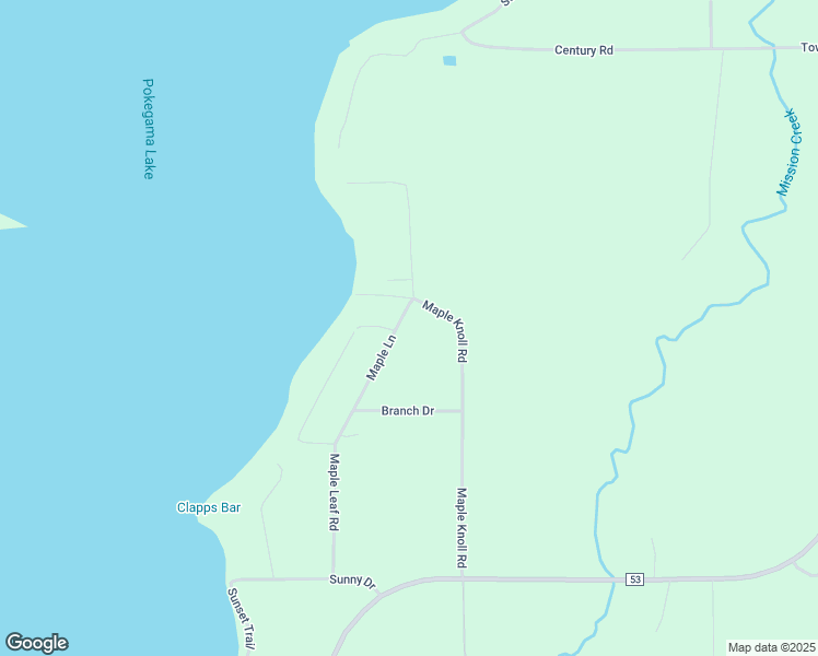map of restaurants, bars, coffee shops, grocery stores, and more near 15059 Maple Knoll Road in Pine City