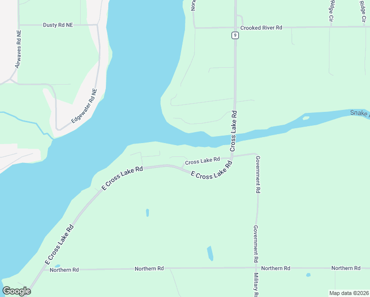 map of restaurants, bars, coffee shops, grocery stores, and more near 21036 Cross Lake Trail in Pine City