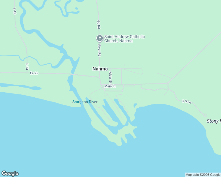 map of restaurants, bars, coffee shops, grocery stores, and more near in Nahma