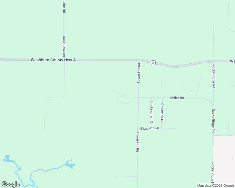 map of restaurants, bars, coffee shops, grocery stores, and more near N5603 Tower Hill Road in Spooner