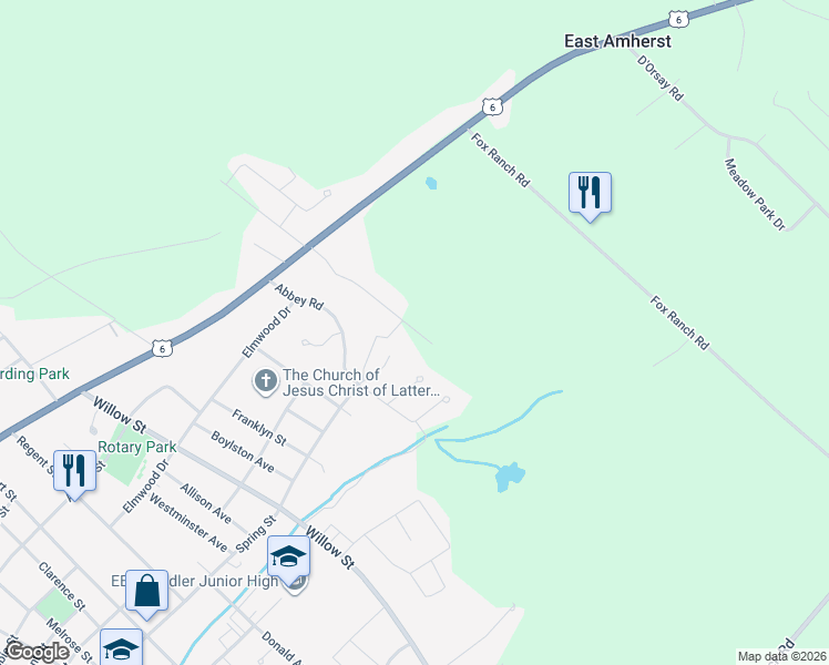 map of restaurants, bars, coffee shops, grocery stores, and more near 3 Marshview Drive in Amherst