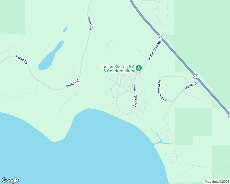 map of restaurants, bars, coffee shops, grocery stores, and more near Camp Strongheart Road in Woodruff