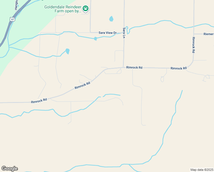 map of restaurants, bars, coffee shops, grocery stores, and more near 130 Rimrock Road in Goldendale