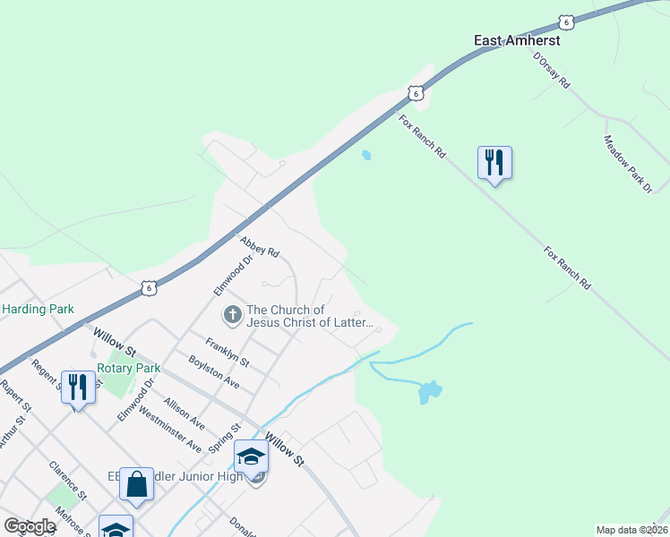map of restaurants, bars, coffee shops, grocery stores, and more near 33 Marshview Drive in Amherst