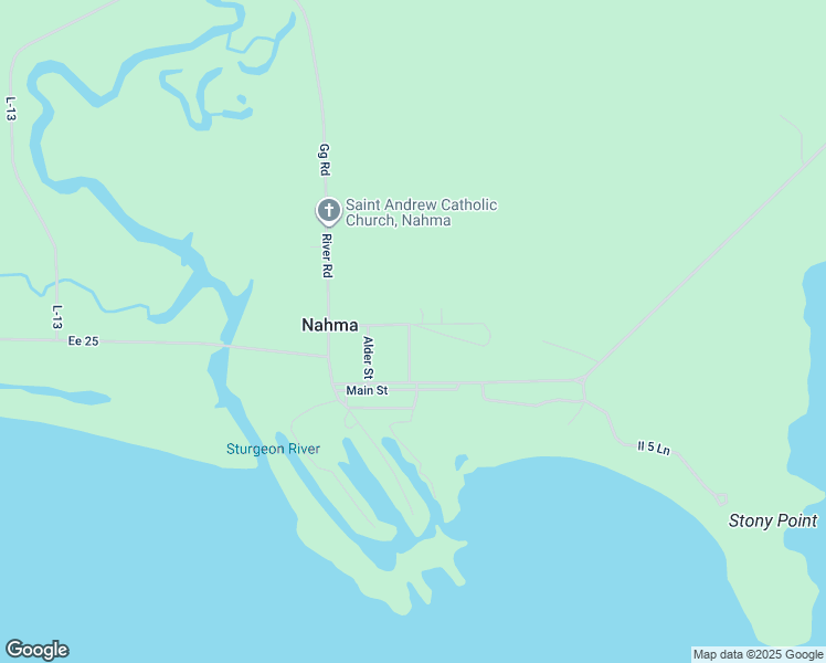map of restaurants, bars, coffee shops, grocery stores, and more near 13789 Wells Street in Rapid River