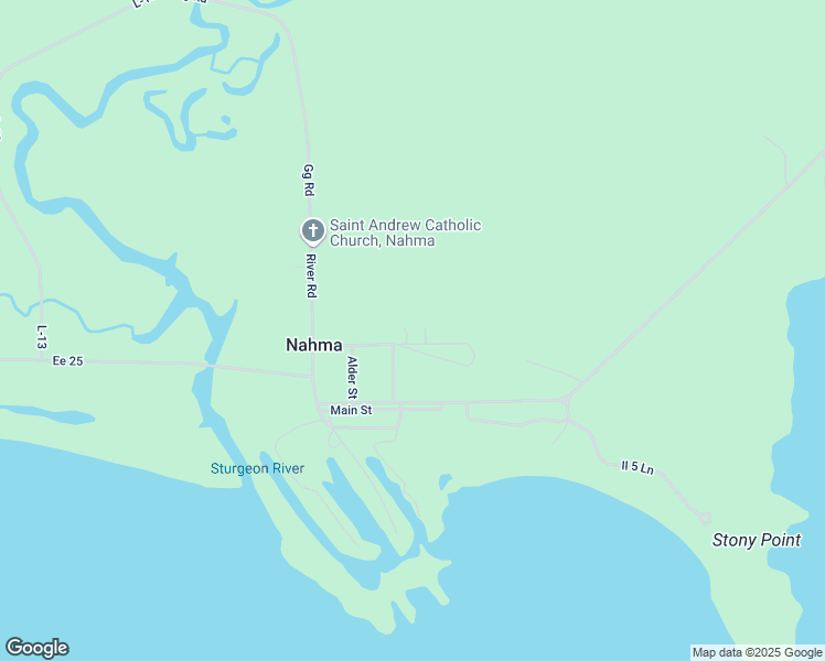 map of restaurants, bars, coffee shops, grocery stores, and more near 13789-13843 Wells Street in Rapid River