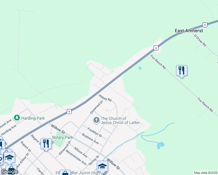 map of restaurants, bars, coffee shops, grocery stores, and more near 1 Marshview Drive in Amherst