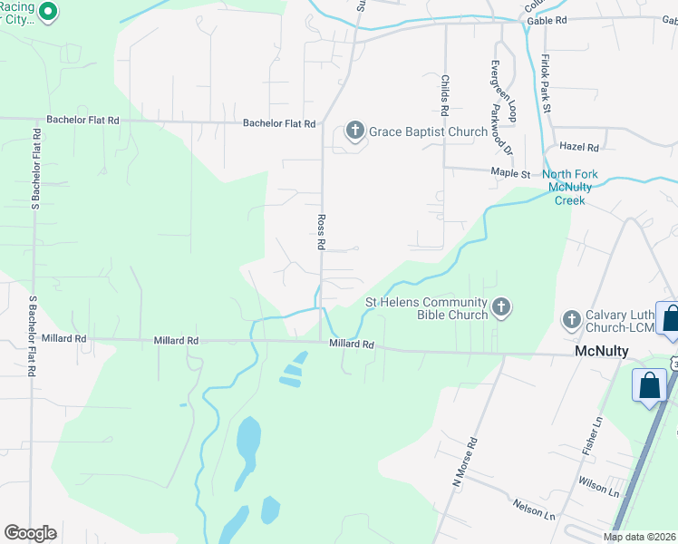 map of restaurants, bars, coffee shops, grocery stores, and more near 58410 Ross Road in Warren