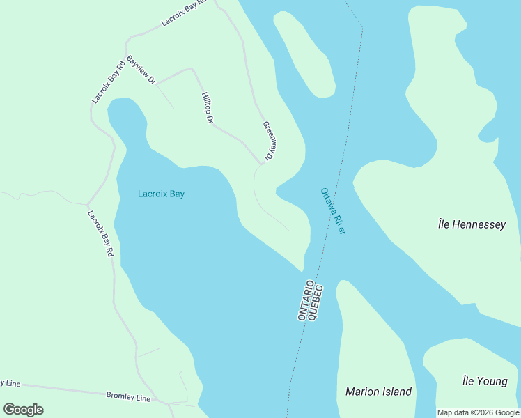 map of restaurants, bars, coffee shops, grocery stores, and more near 39 Greenway Drive in Whitewater Region