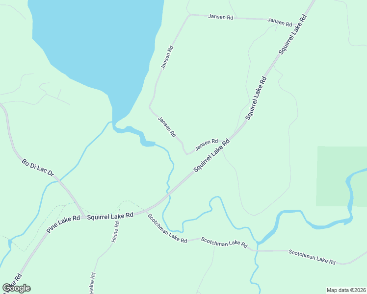 map of restaurants, bars, coffee shops, grocery stores, and more near 7900 Jansen Road in Minocqua