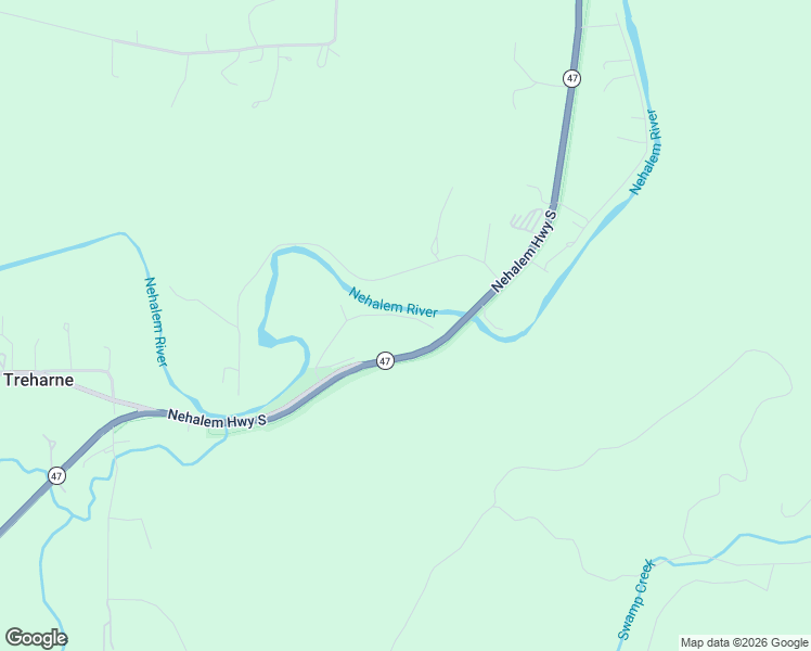 map of restaurants, bars, coffee shops, grocery stores, and more near 58442 Nehalem Highway South in Vernonia