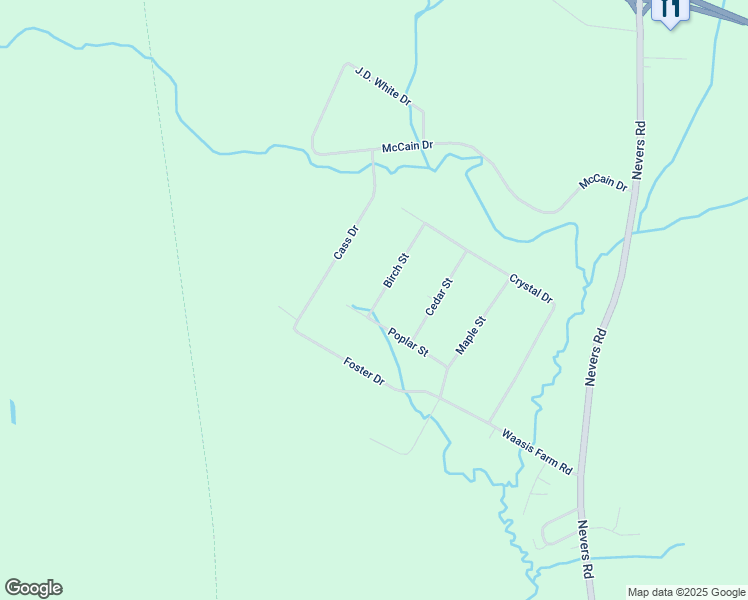 map of restaurants, bars, coffee shops, grocery stores, and more near 24 Poplar Street in Waasis