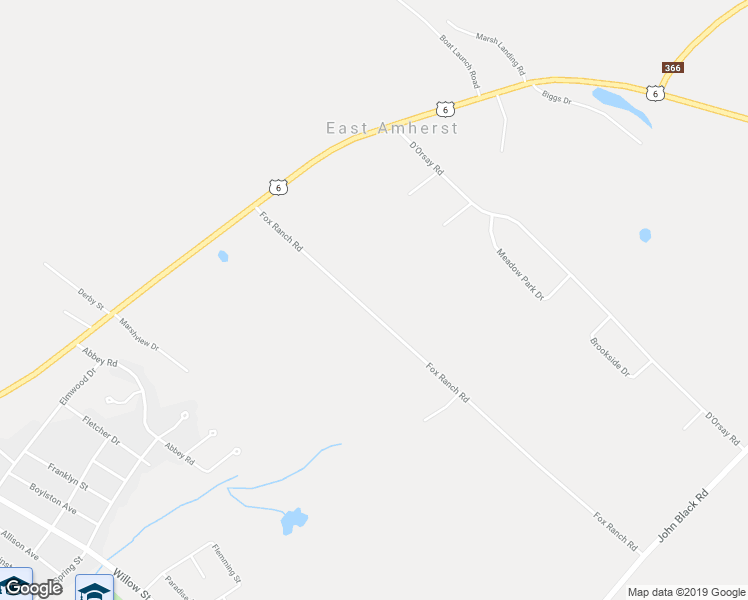 map of restaurants, bars, coffee shops, grocery stores, and more near 115 Fox Ranch Road in Amherst